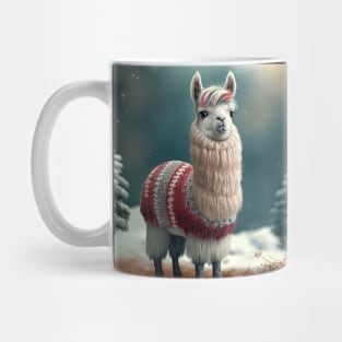 Cute Christmas Llama Mug